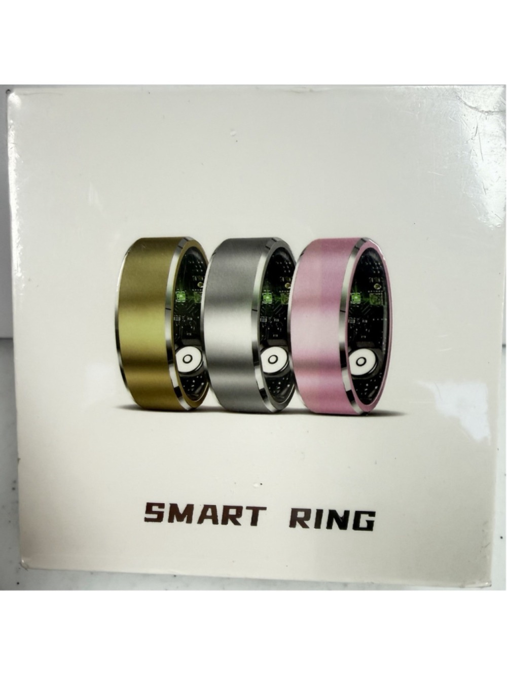 Smart Fitness Health Ring Sleep Monitor Silver Size 9 iOS Android Men/Women